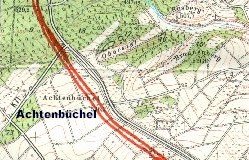 Achtenbüchel Karte