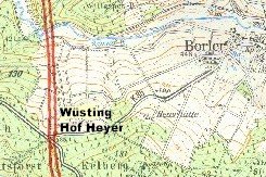 W&uuml;stung Hof Heyer-Karte 
