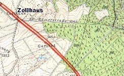 Zollhaus Karte